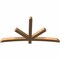 Ekena Millwork Alberta Smooth Timber Gable Bracket, Western Red Cedar, 72"W x 39"H x 3 1/2"D x 3 1/2"F, 13/12 Pitch GBW072X39X0404ALB00SWR - alternate 2